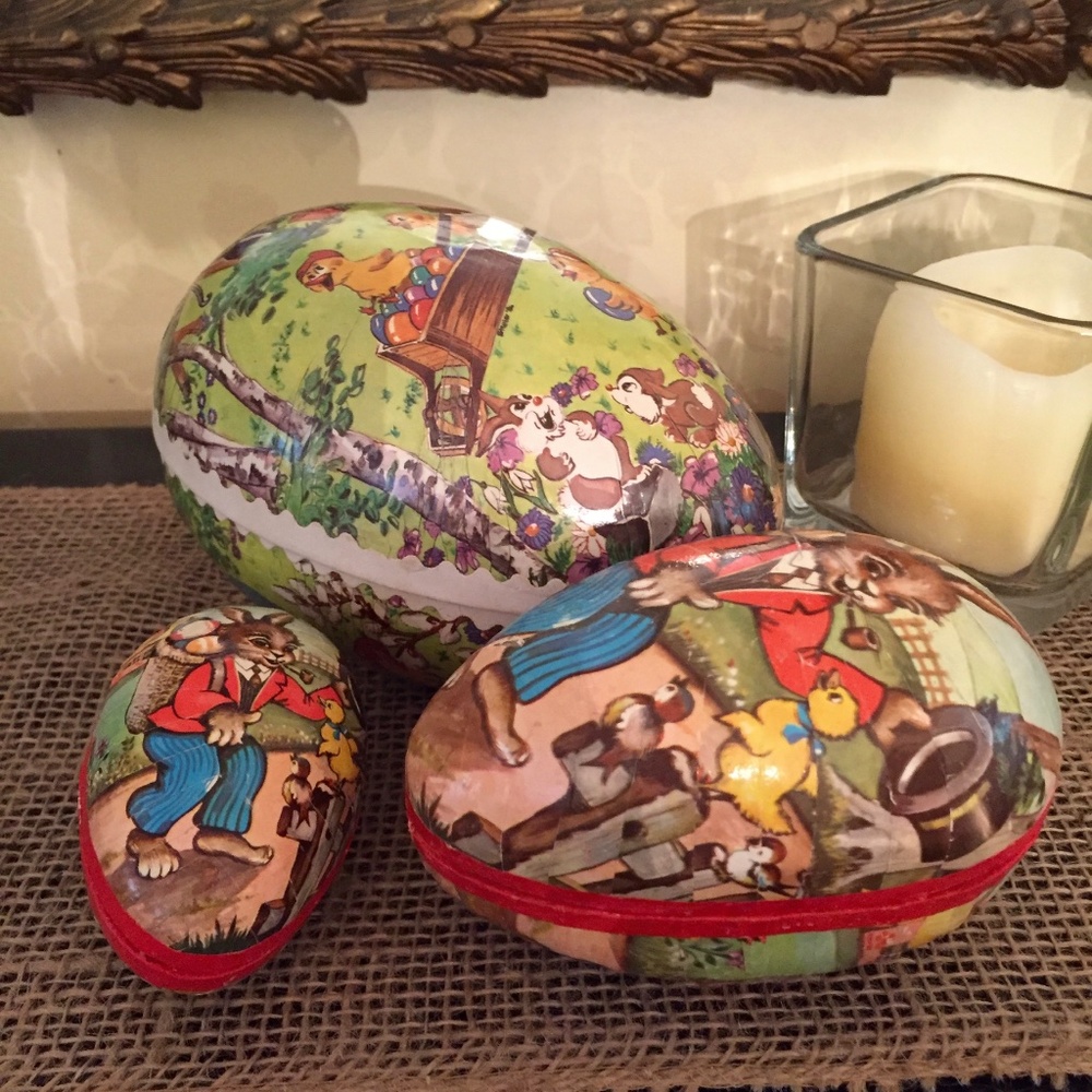 Vintage Paper Mache Eggs